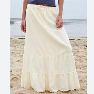 John Galt Nadia Maxi Skirt Light beige Junior One Size